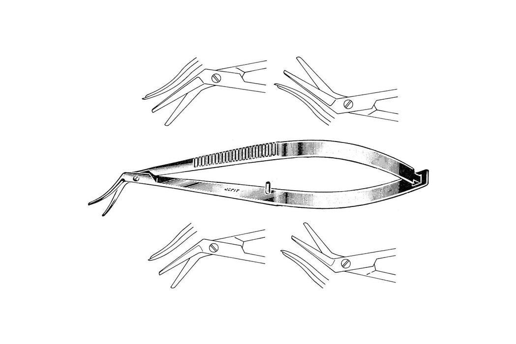 Castroviejo Corneal Scissors 11cm, 15mm Blade, Right