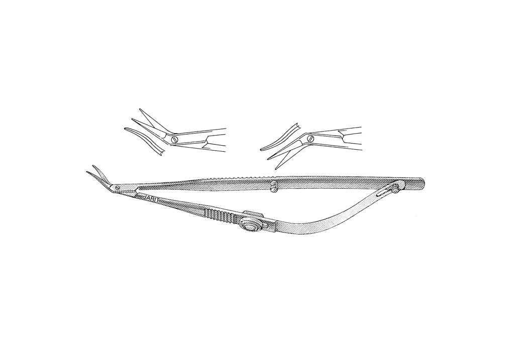 Castroviejo Corneal Scissors 11cm, 15mm Blade, Left
