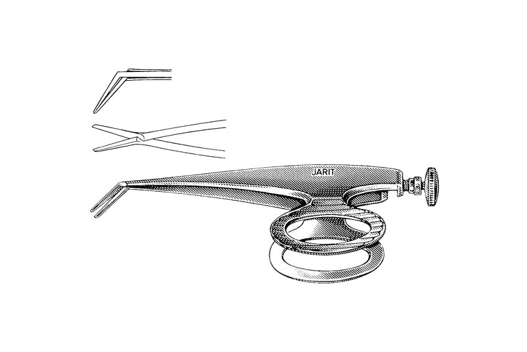 Barraquer Ophthalmic Scissors, Blunt Tips, 7mm Blades