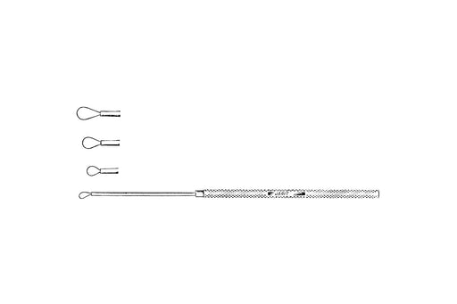 Weber-Loch Ear Loop, Serrated, Fig. 0, 16 cm