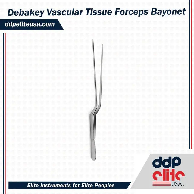 Debakey Vascular Tissue Forceps - Bayonet