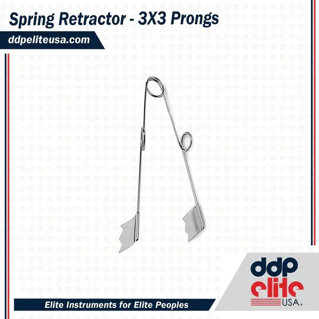 3X3 Prongs Spring Retractor 