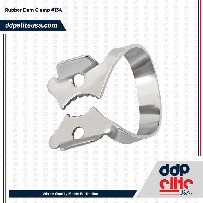 Endodontic Rubber Dam Clamp #13A – Winged Lower Left Molar Clamp