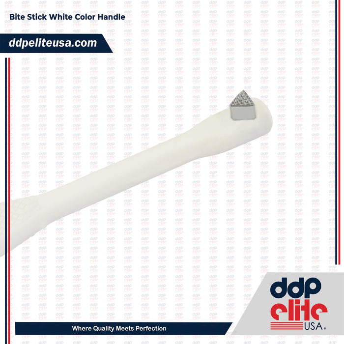 Molar Band Seater Bite Stick White with Serrated Tip