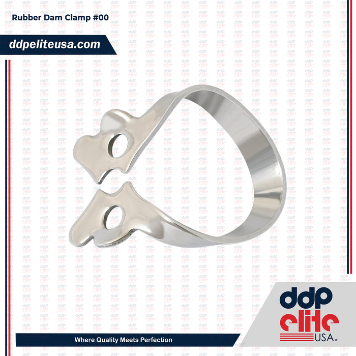 Endodontic Rubber Dam Clamp #00 – Winged Premolar / Small Tooth Clamp