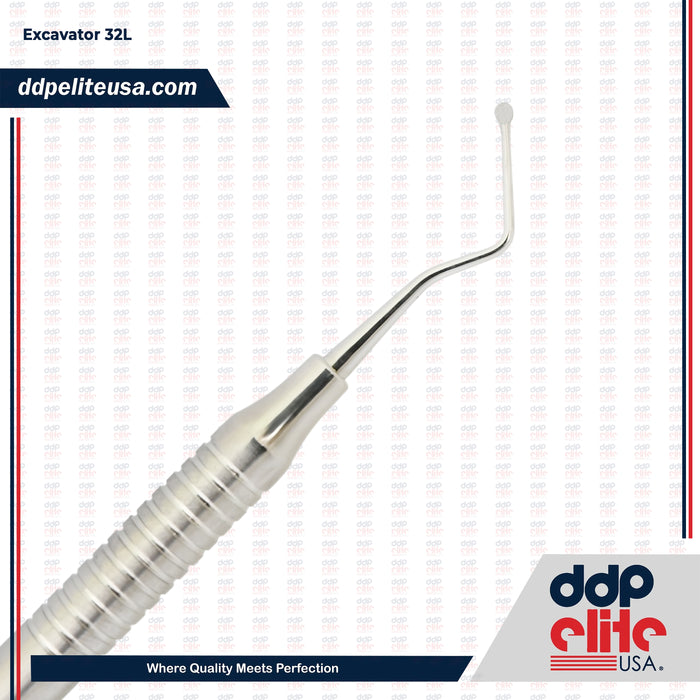 Dental Excavator 32L Double Ended Round Spoon