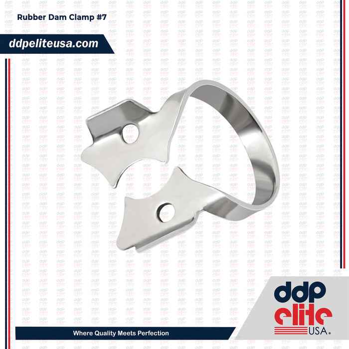Endodontic Rubber Dam Clamp #7 - Lower Molars