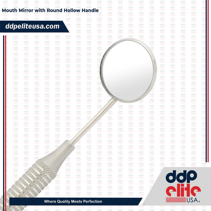 Dental  Mouth Mirror #5 with Round Premium Hollow Handle