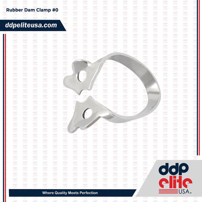 Endodontic Rubber Dam Clamp #0 – Bicuspids / Premolar Clamp