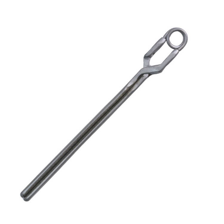AED Non-Skid Non-Magnetic Jaw, Bulldog Clamp w/ Diamond Dust Serrations, 60mm