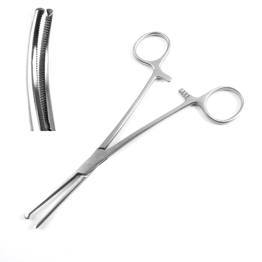 Rochester-Ochsner / Kocher Hemostatic Forceps, 1x2 Teeth, Curved