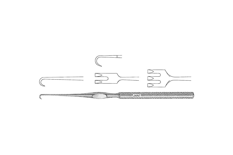 Lahey Retractor, 3 Sharp Teeth, 12 cm