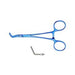 4 1/8" Baby Vascular Clamp  90° angled jaws straight shanks