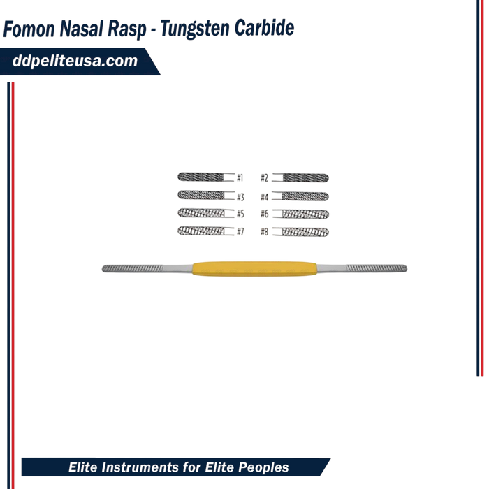 Fomon Nasal Rasp - Tungsten Carbide - ddpeliteusa