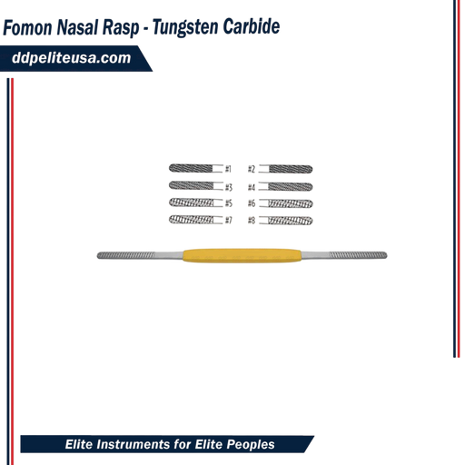 Fomon Nasal Rasp - Tungsten Carbide - ddpeliteusa