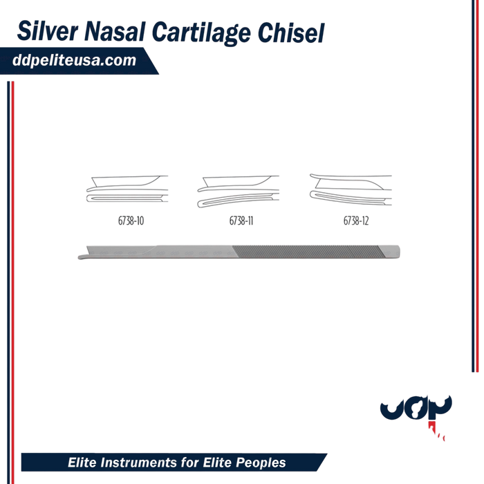 Silver Nasal Cartilage Chisel - ddpeliteusa