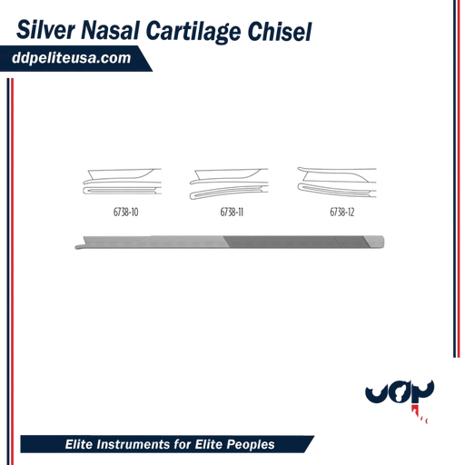 Silver Nasal Cartilage Chisel - ddpeliteusa