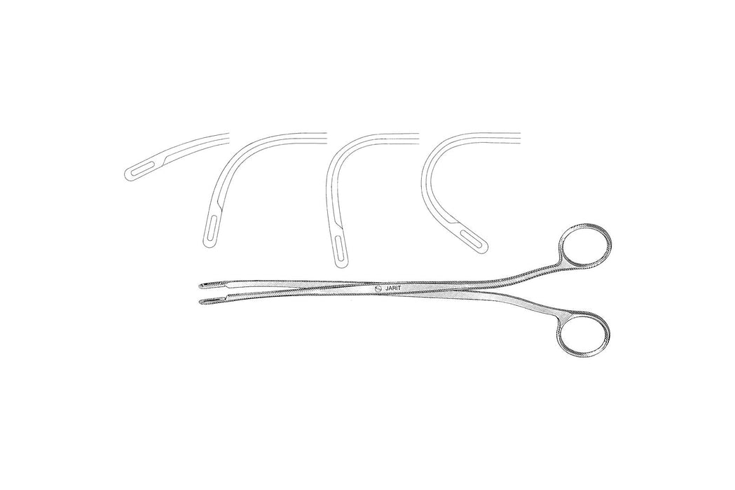 Heiming Kidney Stone Forceps 17cm, Lightly Curved, Pediatric