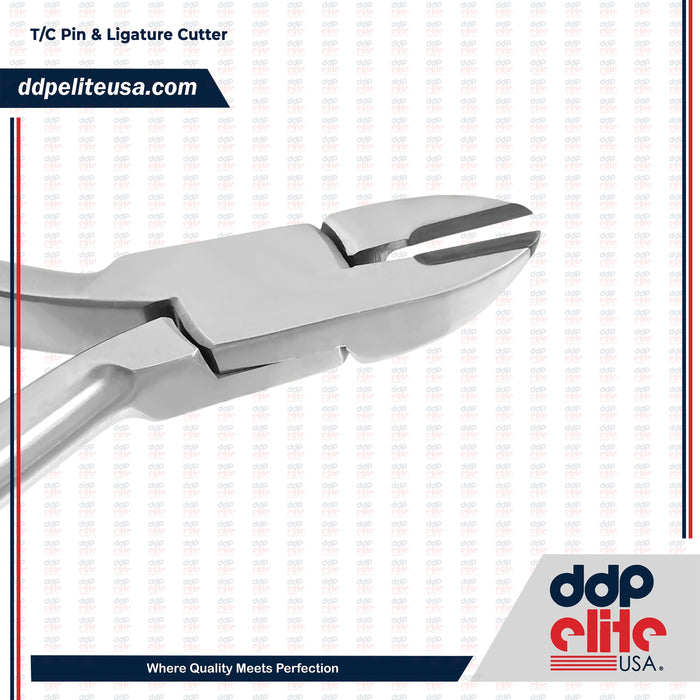 T/C Pin & Ligature Cutter Plier, Light Wire Cutting Pliers with Tip, Tungsten Carbide Inserts