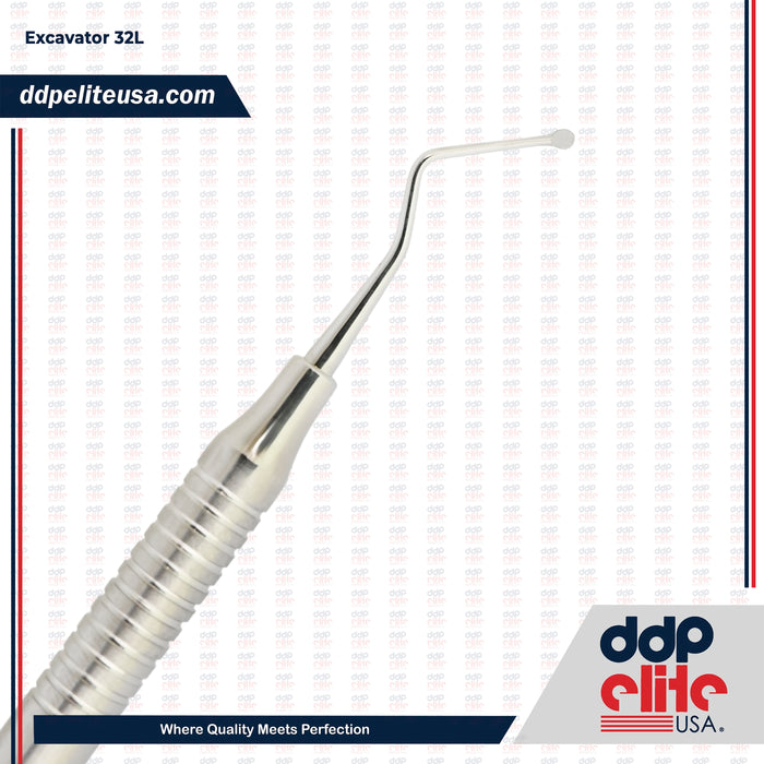 Dental Excavator 32L Double Ended Round Spoon