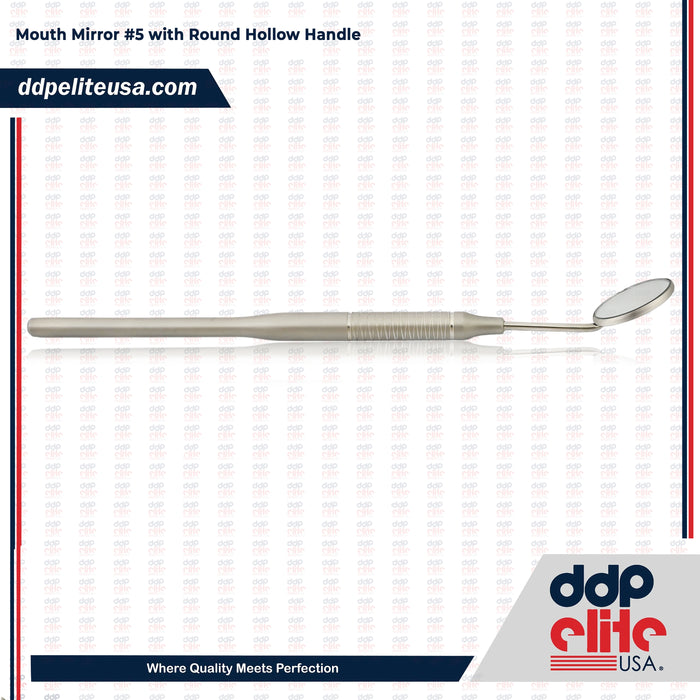 Mouth Mirror #5 with Round Hollow Handle