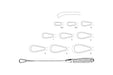 Sims Uterine Curette, Blunt Rigid, 28cm, Fig. 1-6