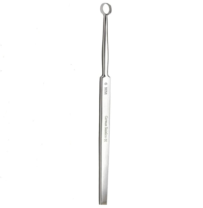 5 1/2" Fox Dermal Curette, 6mm Diameter