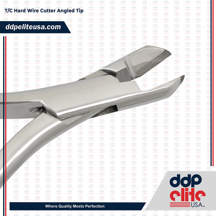 T/C Hard Wire Cutter Angled Tip Stainless Steel (Tungsten Carbide Inserts)