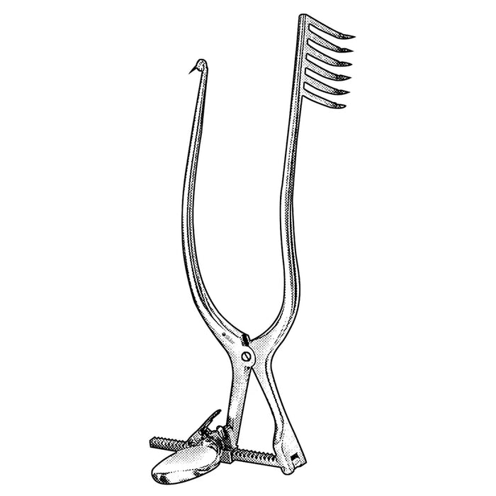 Knighton Retractor 18cm Blades Right