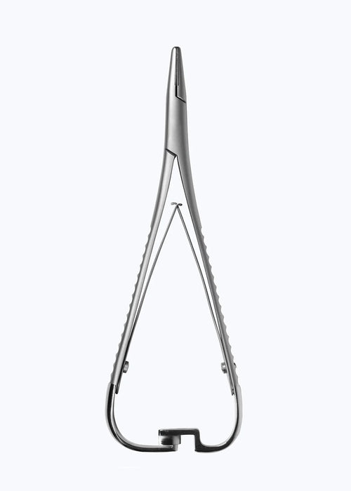 Curved Mathieu Needle Holder with T.C.