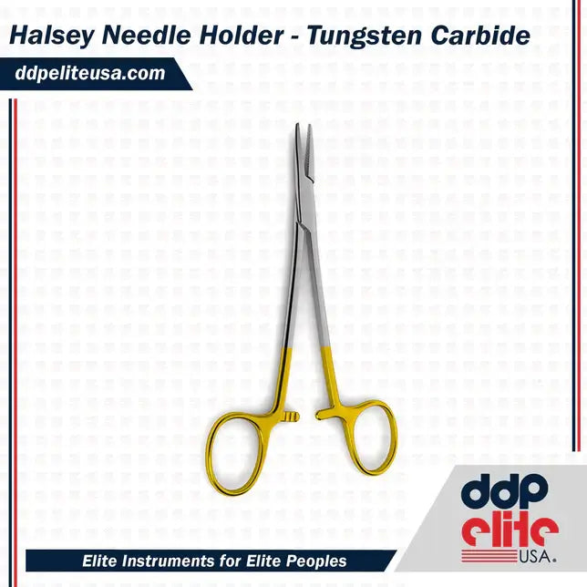 Halsey Needle Holder - Tungsten Carbide