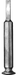8" Tessier Osteotome - straight 15mm across