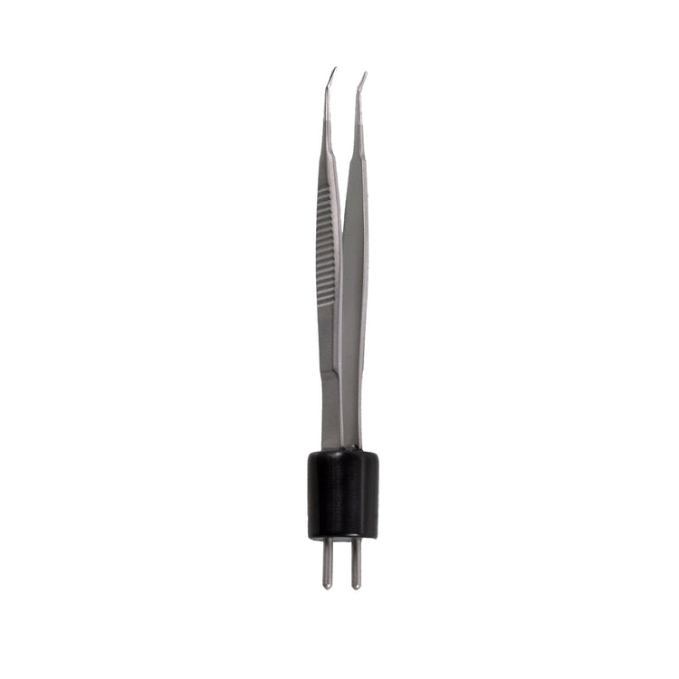 Iris Forceps (Bipolar, Angled, 0.5mm Tip)