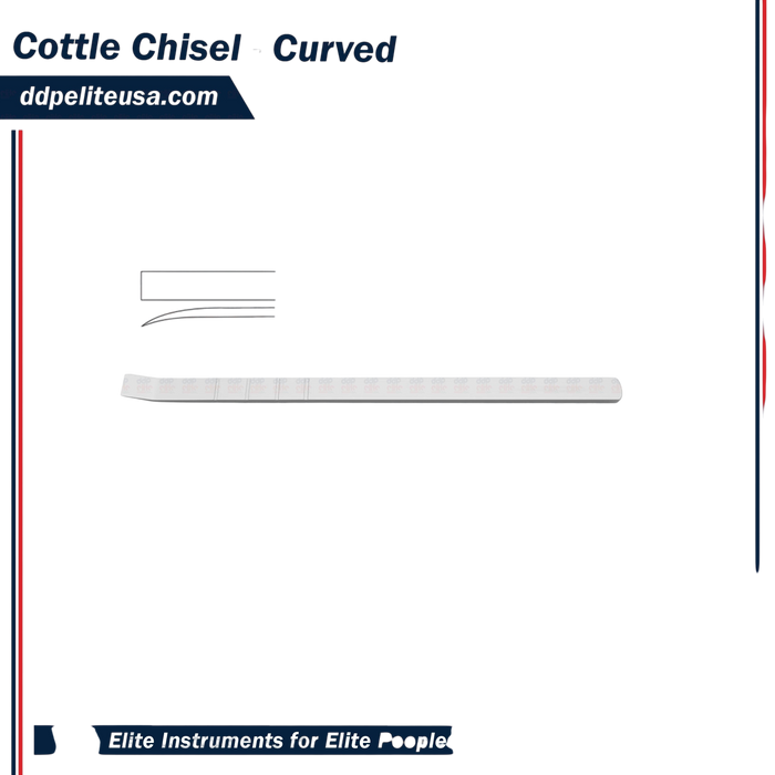Cottle Chisel - Curved - ddpeliteusa
