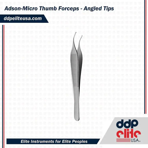 Adson-Micro Thumb Forceps - Angled Tips 