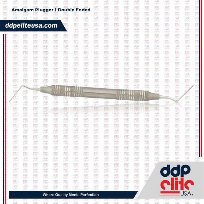 Amalgam Plugger 1 Double Ended Stainless Steel Hollow Handle
