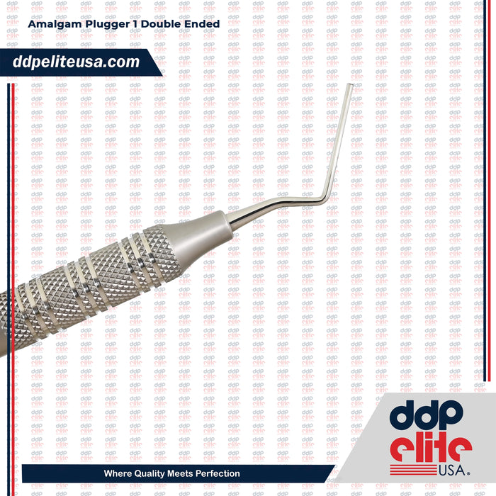 Amalgam Plugger 1 Double Ended Stainless Steel Hollow Handle
