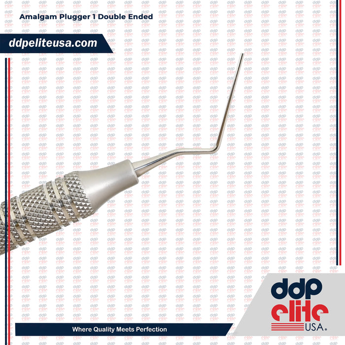 Amalgam Plugger 1 Double Ended Stainless Steel Hollow Handle
