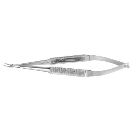 Baby Barraquer Needle Holder - Curved, With Lock