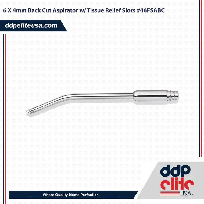 Back Cut Aspirator with Tissue Relief Slots | Ddpeliteusa