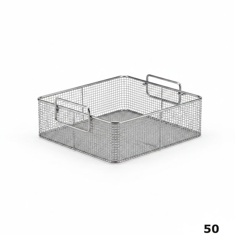 1/2 Half-Size Stainless Steel Wire Basket