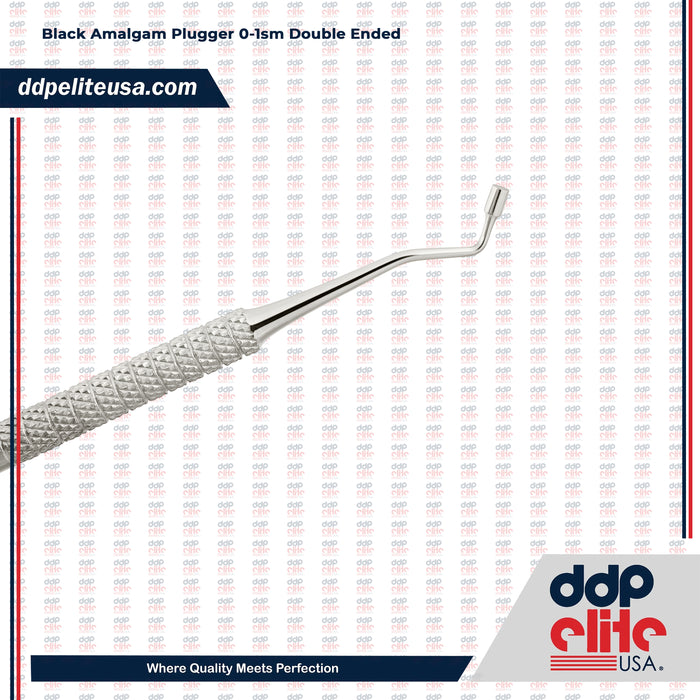 Black Amalgam Plugger 0–1SM Double Ended Stainless Steel