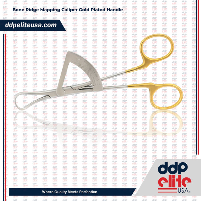 Bone Ridge Mapping Caliper Gold Plated Handle