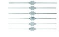 Bowman Lacrimal Probe Set, Sterling Silver, Set of 6