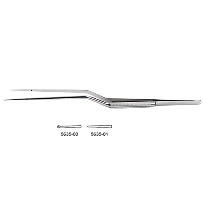 CV Elite - Bayonet-Style Micro Forceps - Round Handle - ddpeliteusa