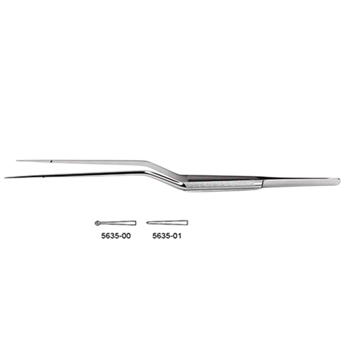 CV Elite - Bayonet-Style Micro Forceps - Round Handle - ddpeliteusa