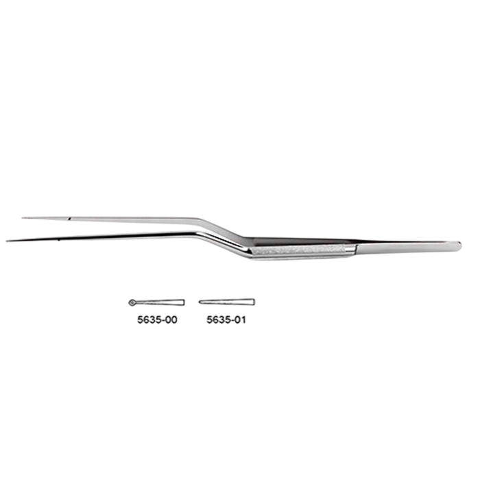 CV Elite - Bayonet-Style Micro Forceps - Round Handle - ddpeliteusa