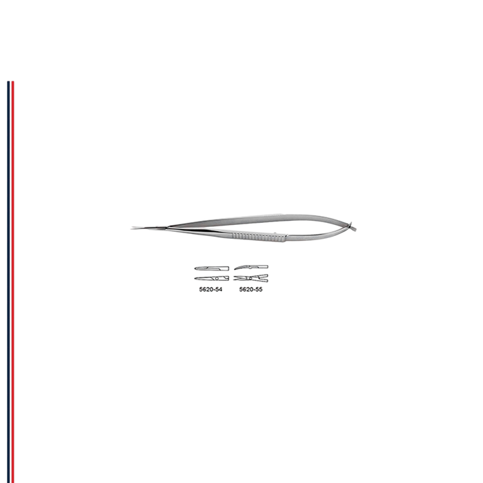 CV Elite - Castroviejo Micro Scissors - Flat Handle - Straight/Curved Tips - ddpeliteusa