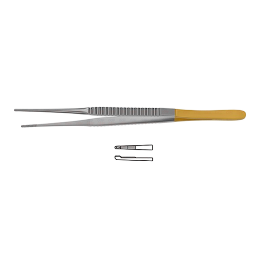 CV Elite - Debakey Needle Pulling Tissue Forceps - Flat Handle - ddpeliteusa