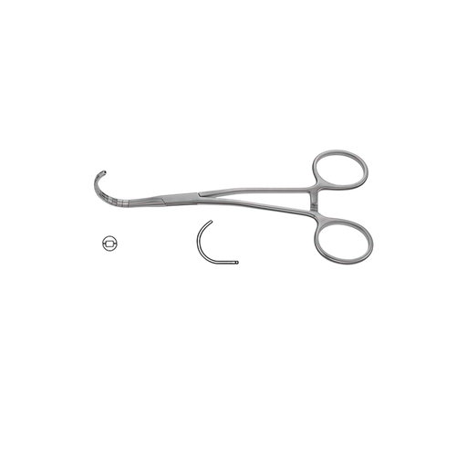 CV Elite - Dennis-Style Anastomosis Clamp - Semi-Circle Cooley Jaws - ddpeliteusa